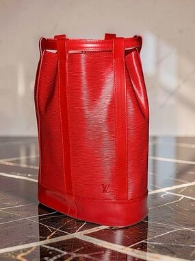 1995 LOUIS VUITTON Randonnée PM - Red Epi Leather - #AR0935